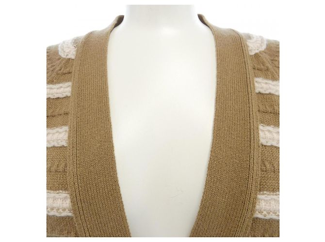 Timeless Cárdigan largo 100% cachemira Chanel Beige - vista 5