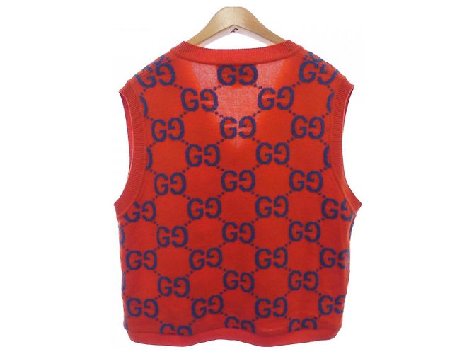 Chaleco de punto Gucci Roja Azul - vista 2
