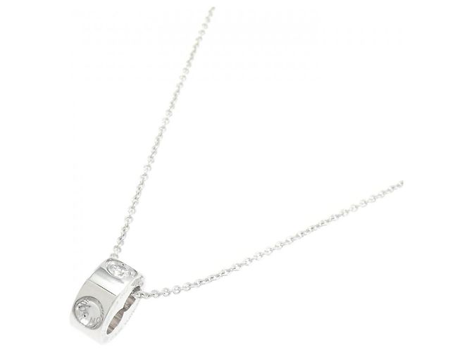 Colar Louis Vuitton Pendentif Empreinte 750 em ouro branco Limited Prata - vista 2