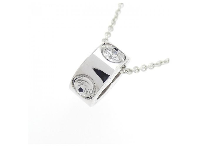Colar Louis Vuitton Pendentif Empreinte 750 em ouro branco Limited Prata - vista 3