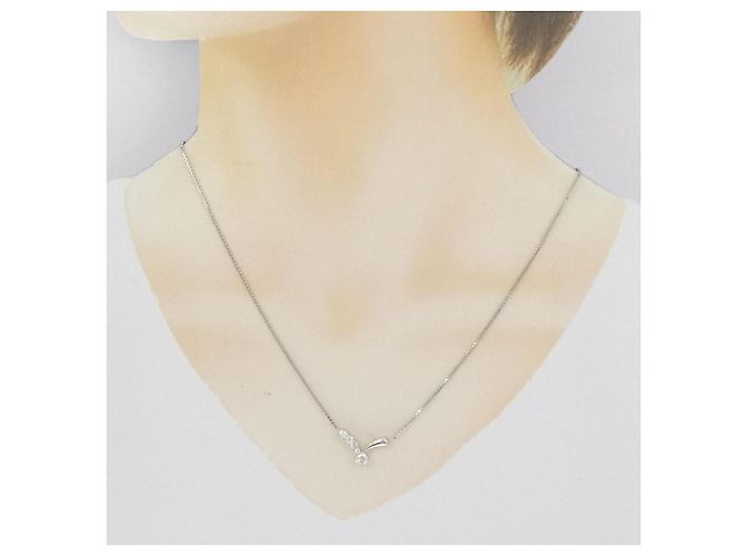 Autre Marque Collana di diamanti Pt900 Pt850 Argento - vista 6