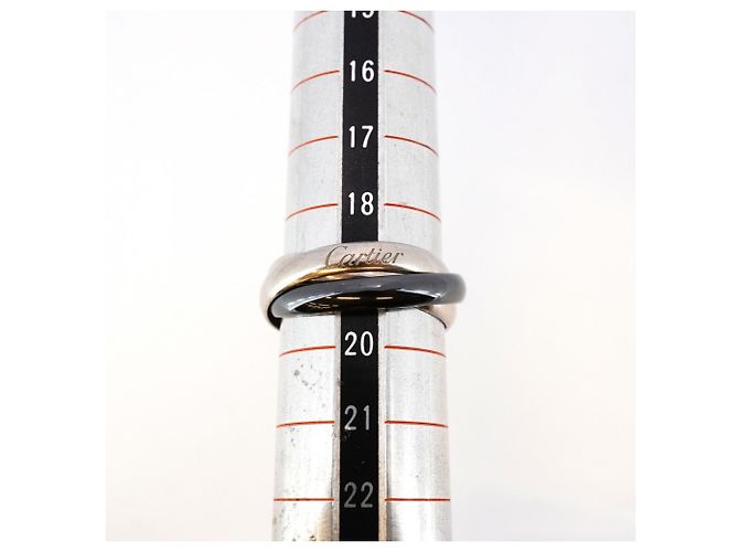 Anel Trinity Cartier em cerâmica preta e ouro branco 18K - vista 6