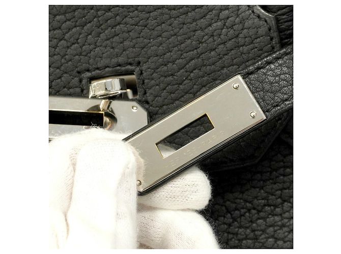 Borsa Hermès Birkin 40 Togo Nera Nero - vista 11