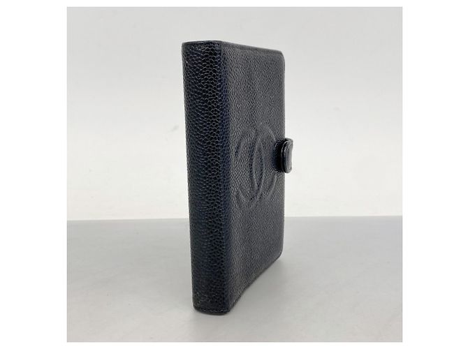 Chanel Black Grained Calfskin Notebook Cover - view 2