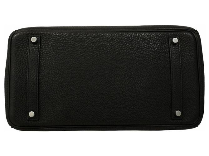 Borsa Tote Hermès Birkin 35 Togo Nera Nero - vista 3