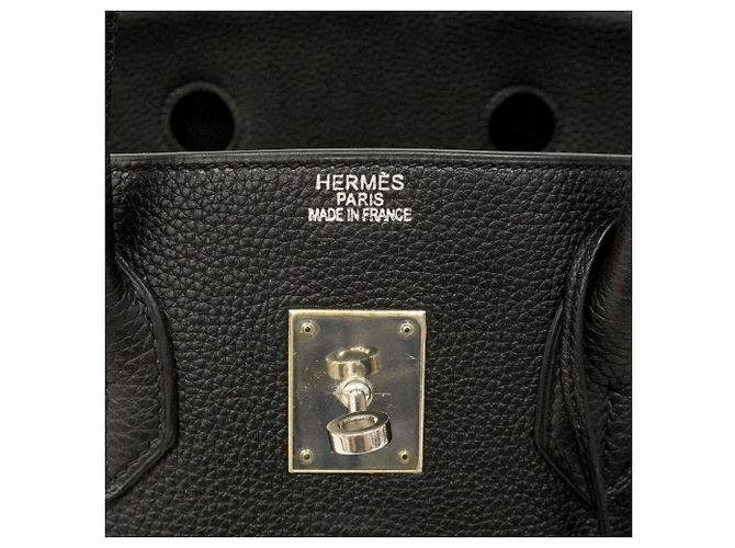 Borsa Tote Hermès Birkin 35 Togo Nera Nero - vista 5
