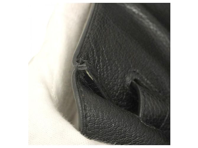 Borsa Tote Hermès Birkin 35 Togo Nera Nero - vista 8