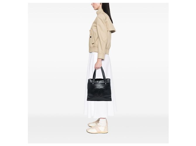 Chanel Schwarze Kaviar Ultimate Executive Tote - Ansicht 7
