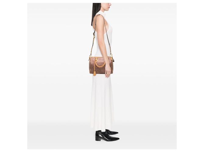 Louis Vuitton Borsa a Tracolla Eden Speedy 30 Monogramma Marrone - vista 7