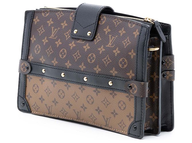Clutch Trunk Monogramma Inverso Marrone Louis Vuitton - vista 2