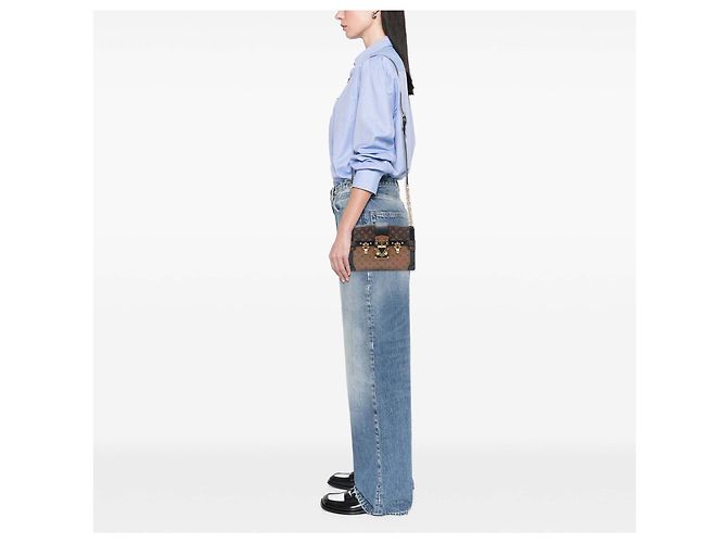 Clutch Trunk Monogramma Inverso Marrone Louis Vuitton - vista 7