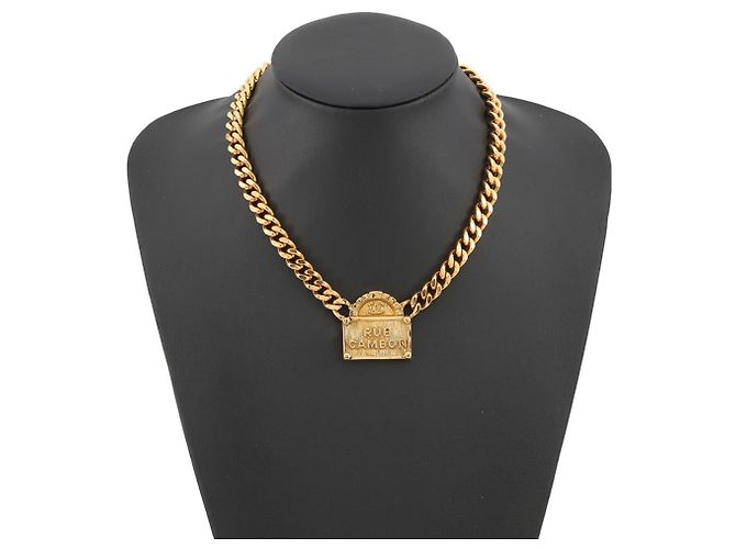 Collana Chanel Rue Cambon B22A AB8651 D'oro - vista 4