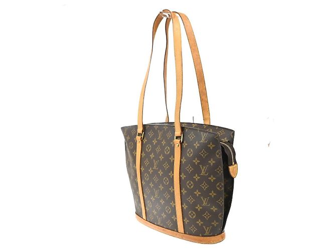 Borsa Babylone in Tela Monogram Louis Vuitton Marrone - vista 3