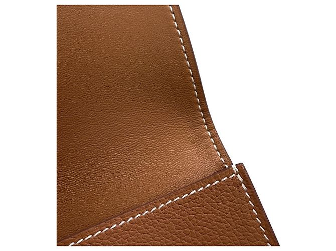 Tarjetero Dogon de Hermès en Oro Dorado - vista 8