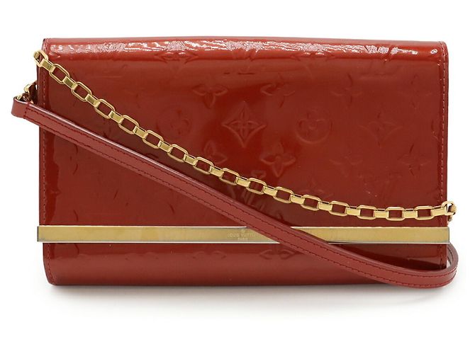 Borsa a tracolla Anna in Monogram Vernis di Louis Vuitton Rosso - vista 2