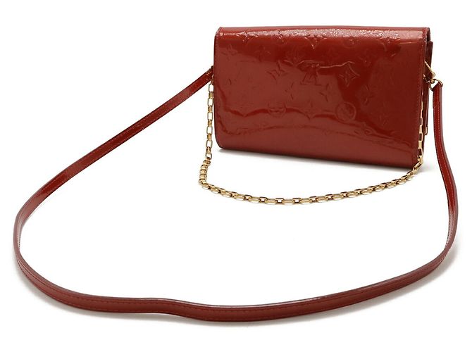 Borsa a tracolla Anna in Monogram Vernis di Louis Vuitton Rosso - vista 3
