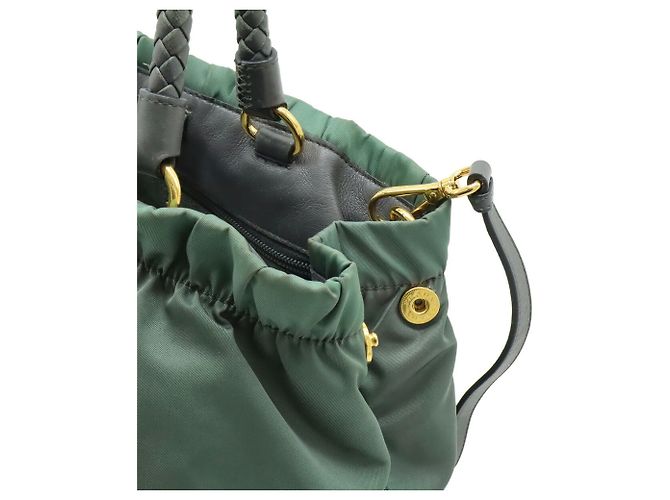 Ribbon Prada Ardesia geraffte Bandtasche Braun - Ansicht 6