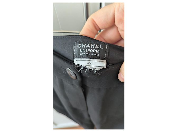 Pantalones Uniformes Chanel Negro - vista 4
