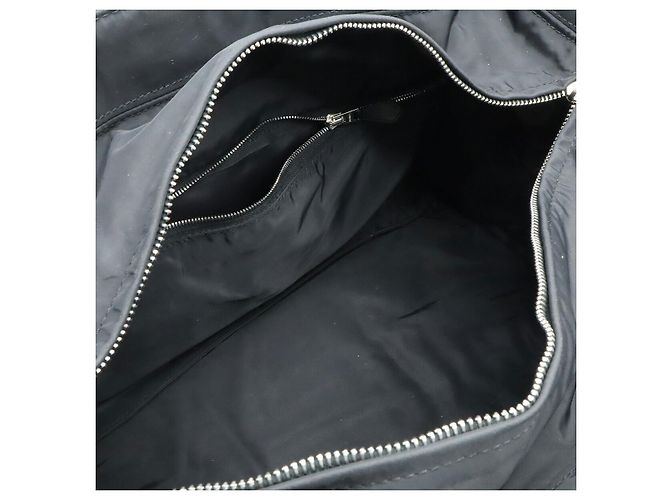 Bolsa tote Acapulco MM em nylon e couro da Hermès Preto - vista 7
