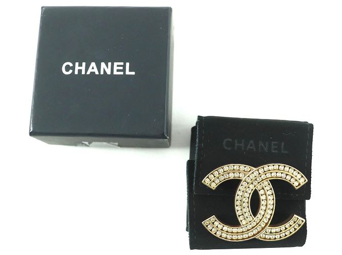 Chanel COCO Mark Brosche Golden Metallisch - Ansicht 2