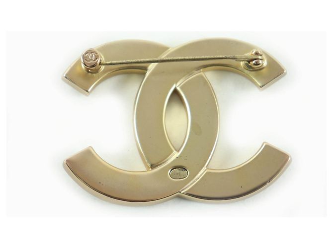 Chanel COCO Mark Brosche Golden Metallisch - Ansicht 3