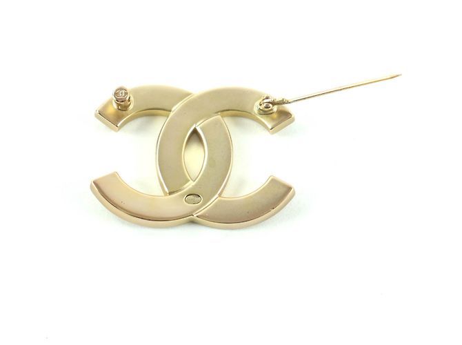 Chanel COCO Mark Brosche Golden Metallisch - Ansicht 4