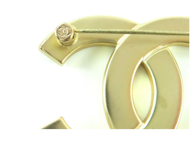 Chanel COCO Mark Brosche Golden Metallisch - Ansicht 5