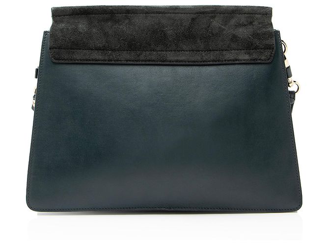 Chloé Borsa a spalla media Faye in suede di vitello Chloe Verde - vista 3