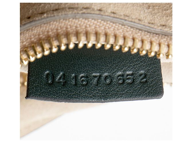 Chloé Borsa a spalla media Faye in suede di vitello Chloe Verde - vista 6