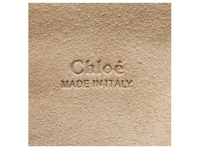 Chloé Borsa a spalla media Faye in suede di vitello Chloe Verde - vista 8