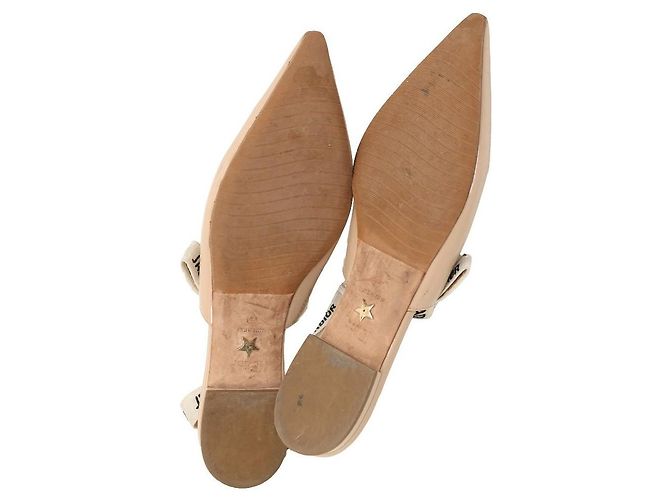 Bailarinas slingback Christian Dior J'Adior charol beige - vista 4