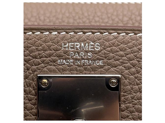 Hermès Borsa a tracolla Hermes Kelly Akkad PM Taupe - vista 9