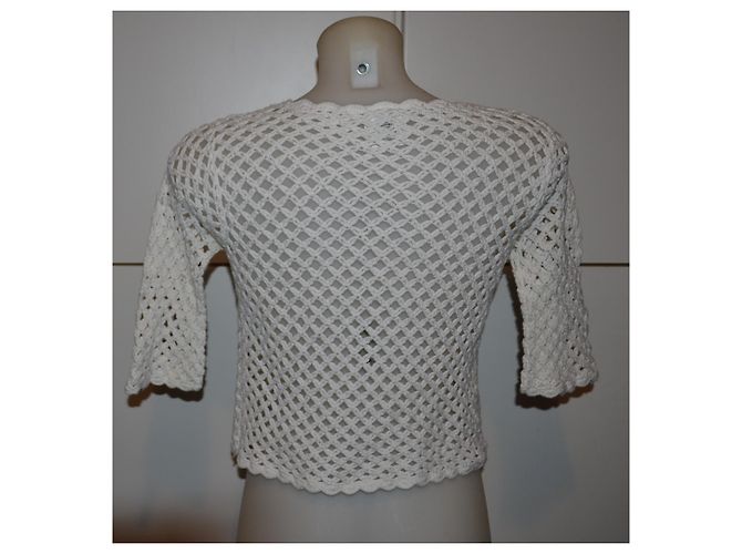 Cardigã de algodão branco D&G M - vista 4