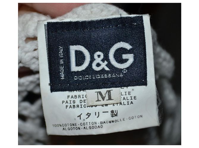 Cardigã de algodão branco D&G M - vista 6