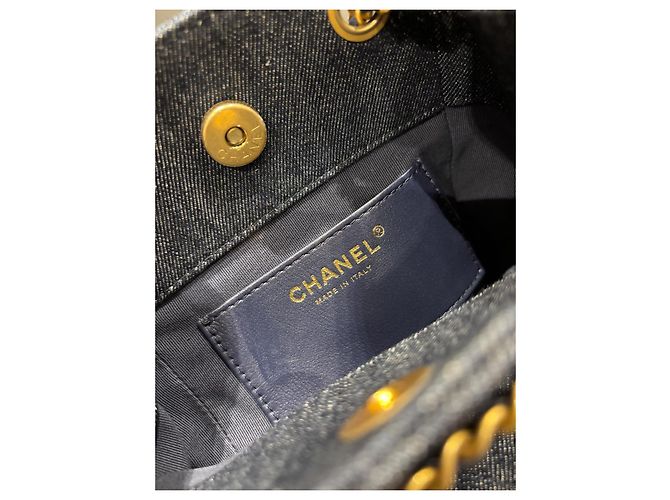 Zaino Matelassé Chanel Blu navy - vista 3