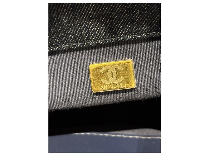 Zaino Matelassé Chanel Blu navy - vista 4