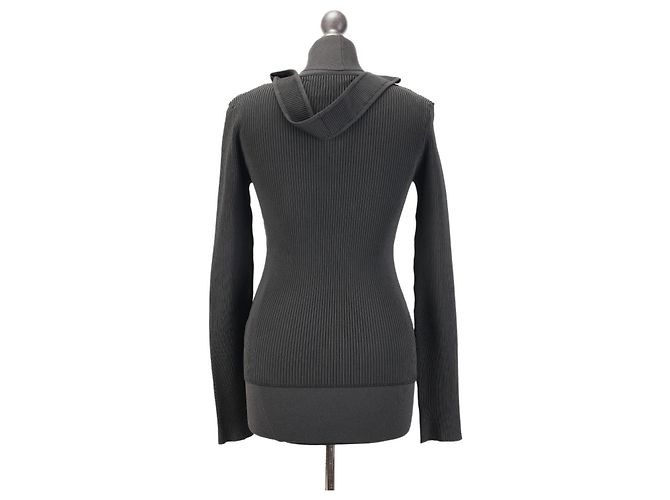 Coperni Schwarze Langarmbluse mit Cut Out Details - Ansicht 2