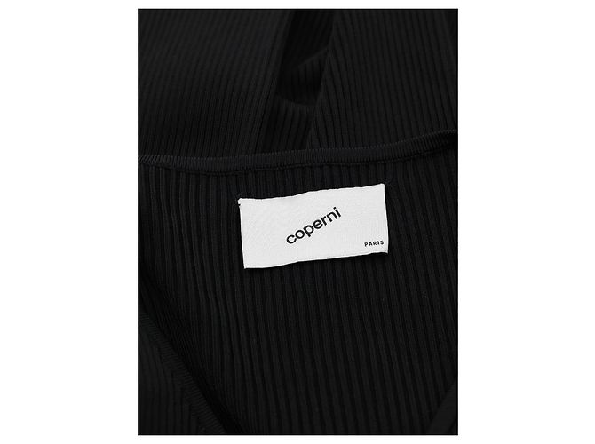 Coperni Schwarze Langarmbluse mit Cut Out Details - Ansicht 3