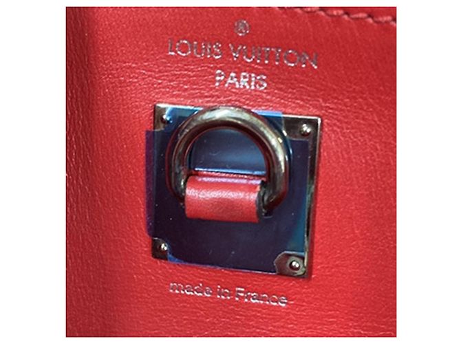 Borsa City Steamer in pelle PM Louis Vuitton Rosso - vista 6