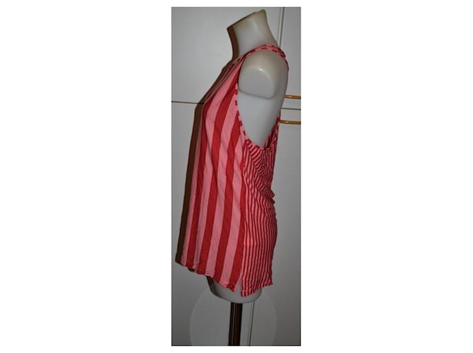 Top Acne in cotone e lyocell rosa Multicolore - vista 2