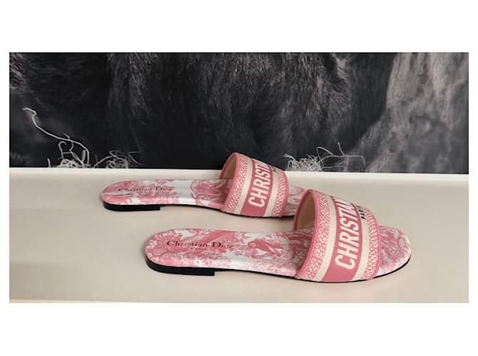 Sandali Dior Dway color rosa - vista 3