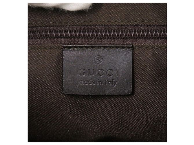 Gucci GG Canvas Jackie Shelley Schultertasche Braun Schwarz Beige - Ansicht 7