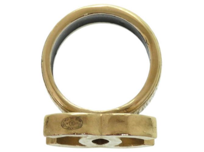 Anello a fascia Chanel Coco Mark Nero D'oro - vista 4