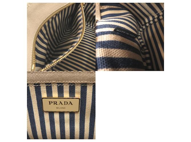 Prada Canapa Mini Tote Tasche Beige - Ansicht 10