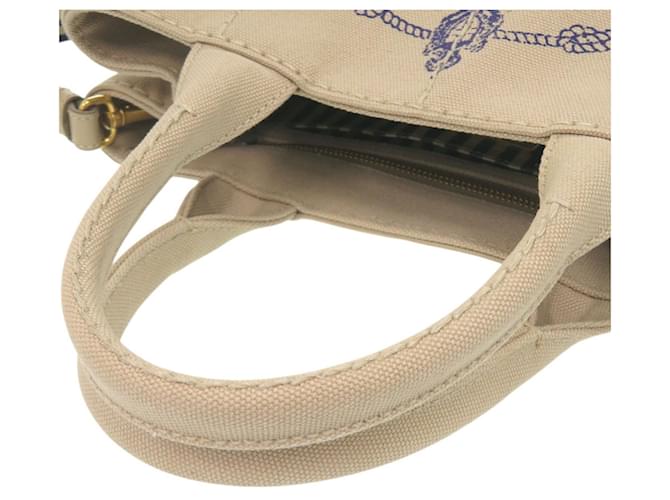 Prada Canapa Mini Tote Tasche Beige - Ansicht 6