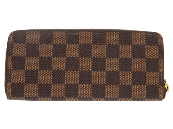Cartera Larga Clemence Damier Louis Vuitton Castaño Damier ebene - view 2