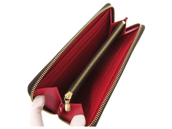 Cartera Larga Clemence Damier Louis Vuitton Castaño Damier ebene - view 3