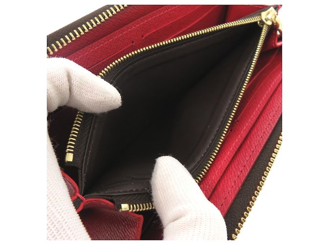 Cartera Larga Clemence Damier Louis Vuitton Castaño Damier ebene - view 5