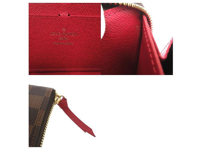 Cartera Larga Clemence Damier Louis Vuitton Castaño Damier ebene - view 6