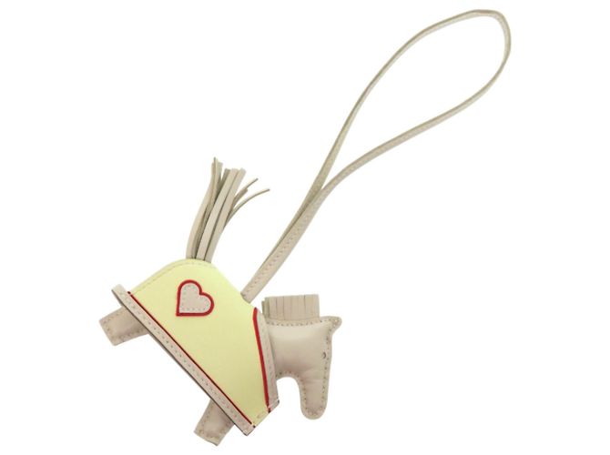 Portachiavi Hermès Rodeo Robeo Cool PM Cuore Bianco - vista 3